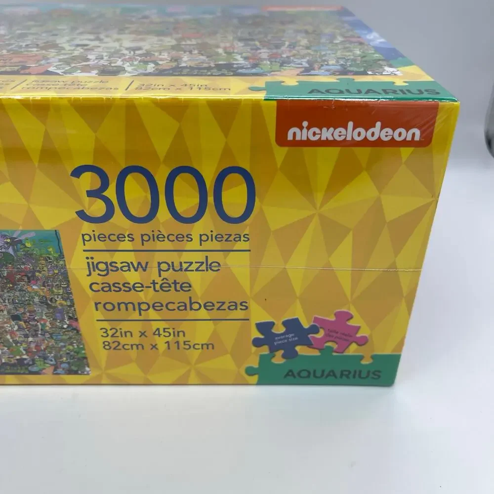 Aquarius Nickelodeon Sponge Bob Square Pants 3000 Piece Jigsaw Puzzle 32x45